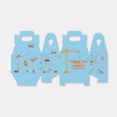 かわいい建築テーマキッズバースデーパーティー フェイバーボックス (折り畳みなし)