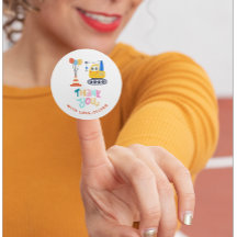 かわいい建築テーマ誕生日ありがとう