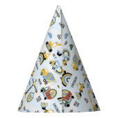 かわいい建築テーマ誕生日パーティー パーティーハット (裏面)