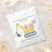 かわいい建築テーマ誕生日パーティー フェイバーバッグ (クリップ留めされた状態)