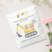 かわいい建築テーマ誕生日パーティー フェイバーバッグ (封をした状態)