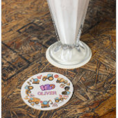 かわいい建築テーマ誕生日パーティー ラウンドペーパーコースター