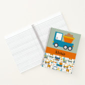 かわいい建築トラックネームボーイズ ノートブック (内部)