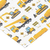 かわいい建築トラックパターンテーブルの装飾 ショートテーブルランナー (コーナー)