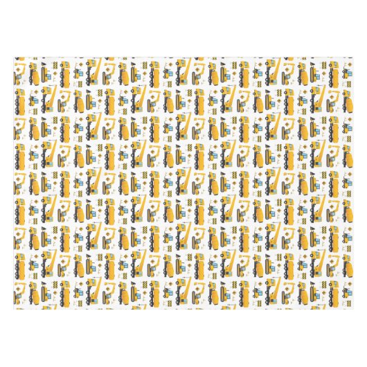 かわいい建築トラックパターンテーブルの装飾 テーブルクロス (正面(横))