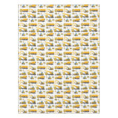 かわいい建築トラックパターンテーブルの装飾 テーブルクロス (正面)