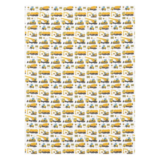 かわいい建築トラックパターンテーブルの装飾 テーブルクロス (正面)
