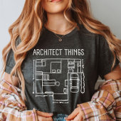 かわいい建築家の先生 |アーキテクチャ専攻のグラード Tシャツ