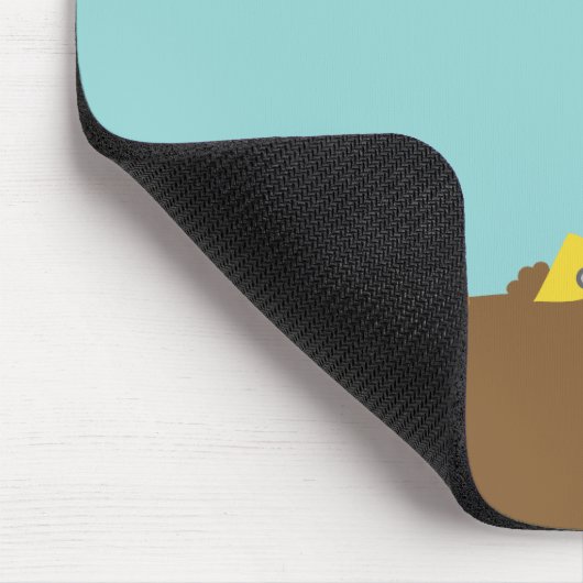 かわいい建築車少年パーソナライズされた マウスパッド (コーナー)