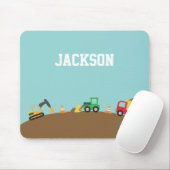 かわいい建築車少年パーソナライズされた マウスパッド (マウス)