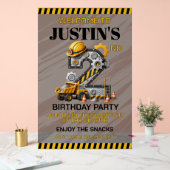 かわいい建築2nd誕生日パーティー アクリルサイン (ウェディング)