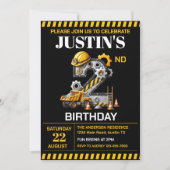 かわいい建築2nd誕生日パーティー 招待状 (正面)