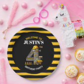 かわいい建築4th誕生日パーティー紙プレート ペーパープレート (パーティー)