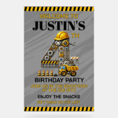 かわいい建築4th誕生日パーティー アクリルサイン (正面)