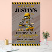 かわいい建築4th誕生日パーティー アクリルサイン (ウェディング)