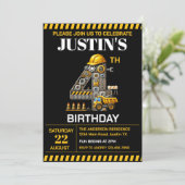 かわいい建築4th誕生日パーティー 招待状 (スタンド正面)