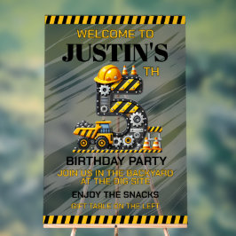 かわいい建築5thバースデーパーティー アクリルサイン