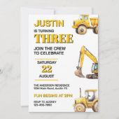 かわいい建築ANY AGE BIRTHDAYパーティー 招待状 (正面)