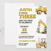 かわいい建築ANY AGE BIRTHDAYパーティー 招待状 (正面/裏面)