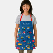 かわいい建設引越し業者パターン エプロン (インサイチュ)