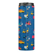 かわいい建設引越し業者パターン タンブラー (裏面)