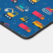 かわいい建設引越し業者パターン デスクマット (コーナー)