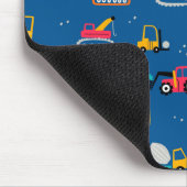 かわいい建設引越し業者パターン マウスパッド (コーナー)