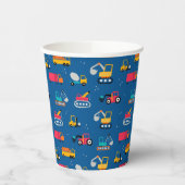 かわいい建設引越し業者パターン 紙コップ (左)