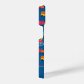 かわいい建設引越し業者パターン iPhoneケース (右側面)