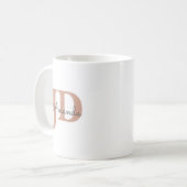 かわいい弁護士のJD卒業 名前入り コーヒーマグカップ (正面左)