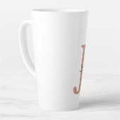 かわいい弁護士JD卒業生パーソナライズされた名 カフェラテマグ (左アングル)