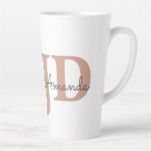 かわいい弁護士JD卒業生パーソナライズされた名 カフェラテマグ (右)