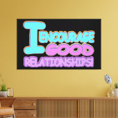 かわいい式デザイン良い人間関係。買今 キャンバスプリント (インサイチュ (リビング))