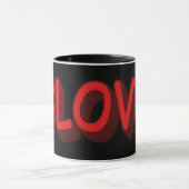 かわいい式デザイン「#LOVE」。買今 マグカップ (中央)