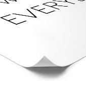 かわいい式結婚のサイン ポスター (角)