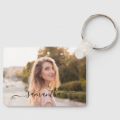 かわいい弓の署名名写真 キーホルダー (正面)