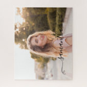 かわいい弓の署名名写真 ジグソーパズル (縦)