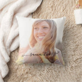 かわいい弓の署名名 クッション (ブランケット)