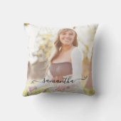 かわいい弓の署名名 クッション (裏面)