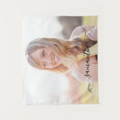 かわいい弓の署名名 タペストリー (正面)