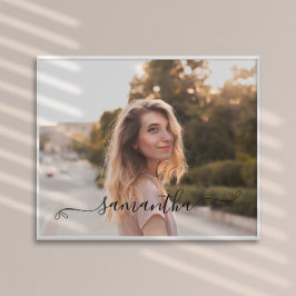 かわいい弓の署名名 ポスター