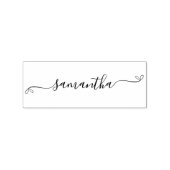 かわいい弓の署名名(長) ラバースタンプ (インプリント)