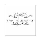 かわいい弓パーソナルライブラリブックセルフインキングスタンプ セルフインキングスタンプ (デザイン)