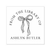 かわいい弓パーソナルライブラリブックセルフインキングスタンプ セルフインキングスタンプ (デザイン)