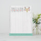 かわいい弓及び素朴なブティックが付いているBoho牛スカル レターヘッド (スタンド正面)