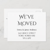 かわいい引っ越しましたの新しいアドレスのお知らせ ポストカード (正面/裏面)