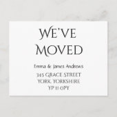 かわいい引っ越しましたの新しいアドレスのお知らせ ポストカード (正面)