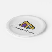 かわいい引っ越し祝いパーティーのパーティーのプレート ペーパープレート (アングル)