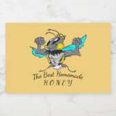 かわいい強いのまわりに漫画フードラベルセット フードラベル (シングルラベル)