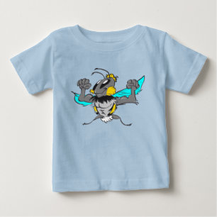 かわいい強いのまわりに漫画Tシャツ ベビーTシャツ